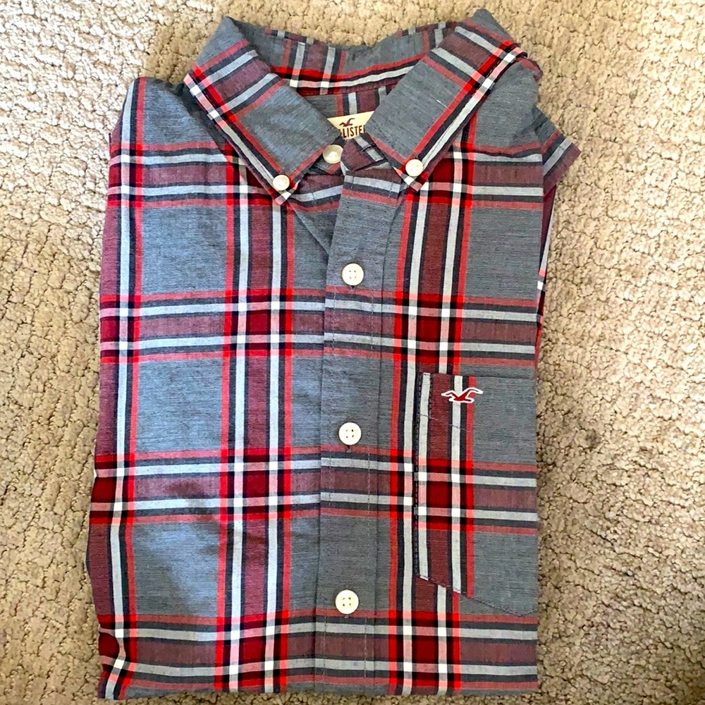 Men’s Hollister Plaid Button Up Shirt